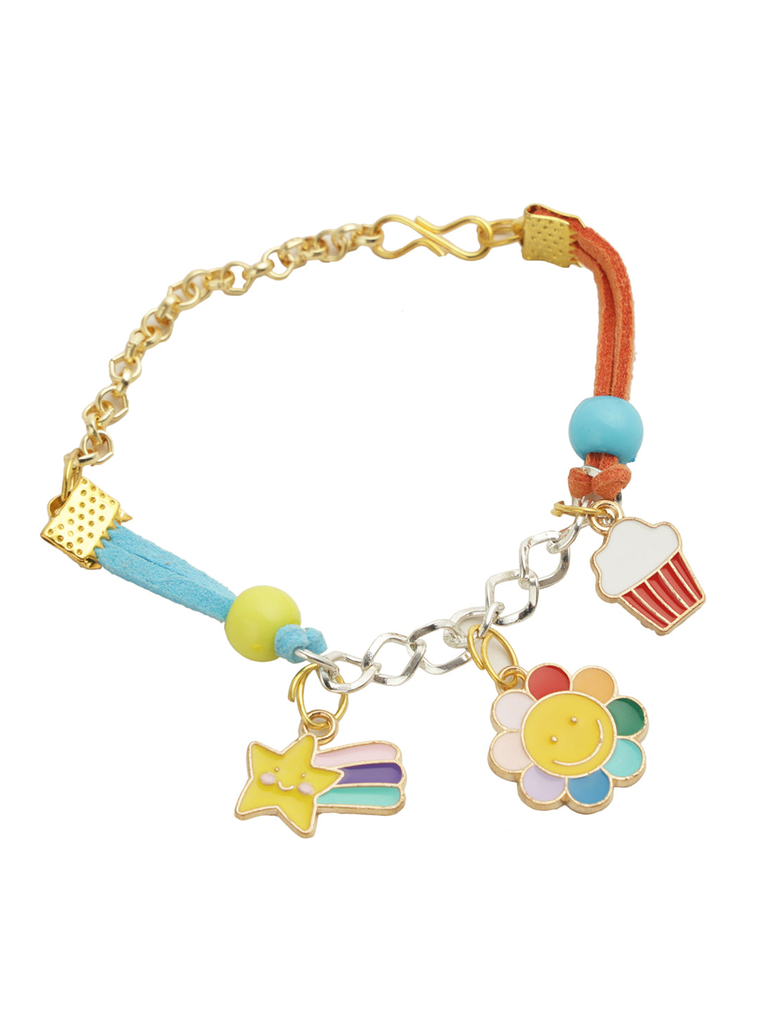 Cute little Floral Charm Bracelet Rakhi