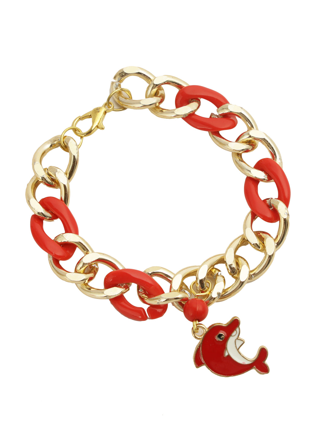 Red Whale Charm Bracelet Rakhi for New Born