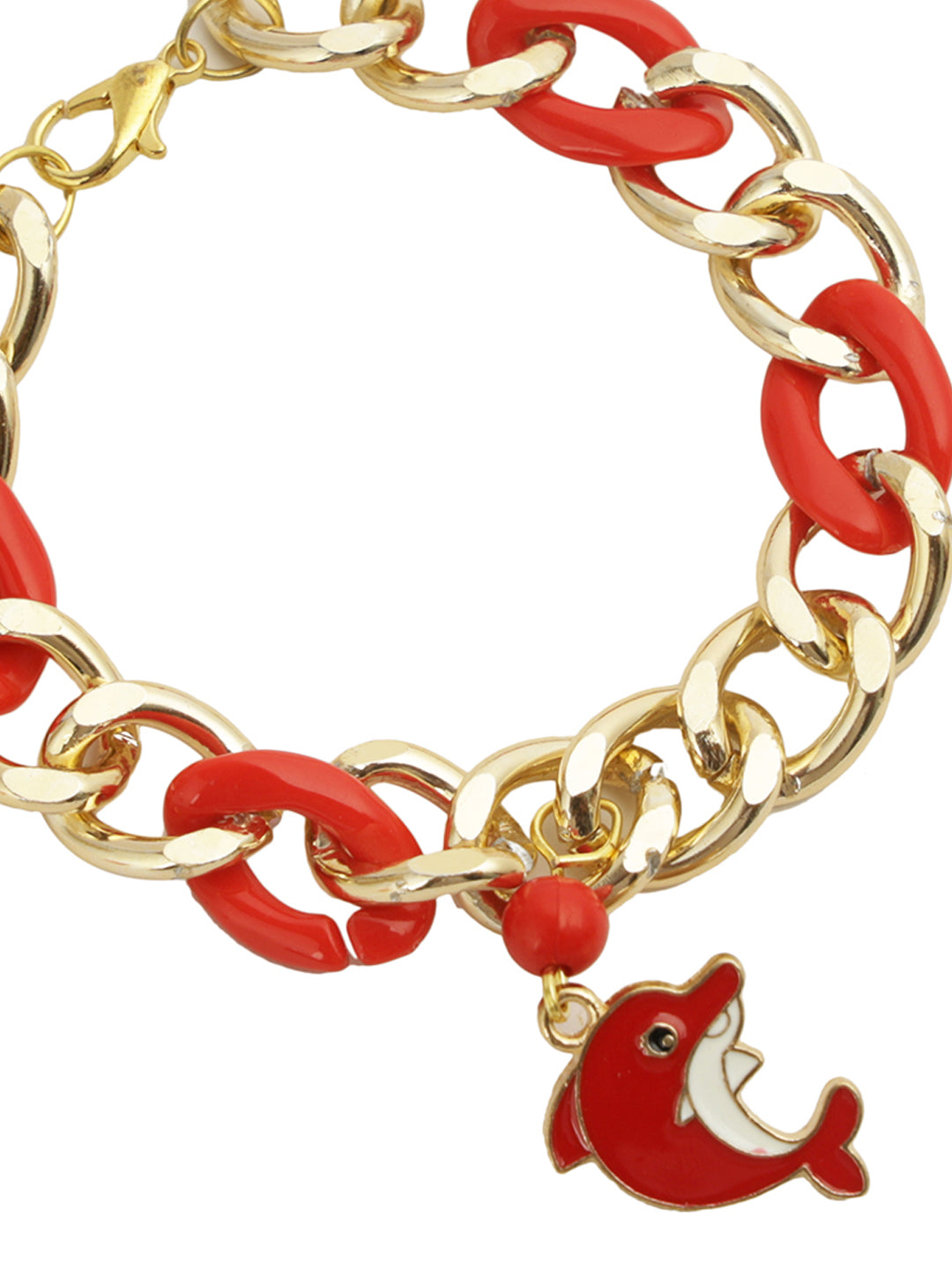 Red Whale Charm Bracelet Rakhi for New Born