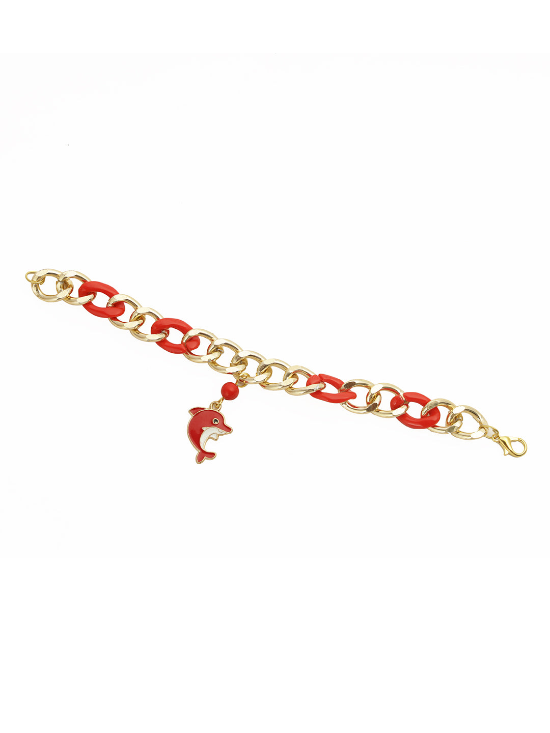 Red Whale Charm Bracelet Rakhi for New Born