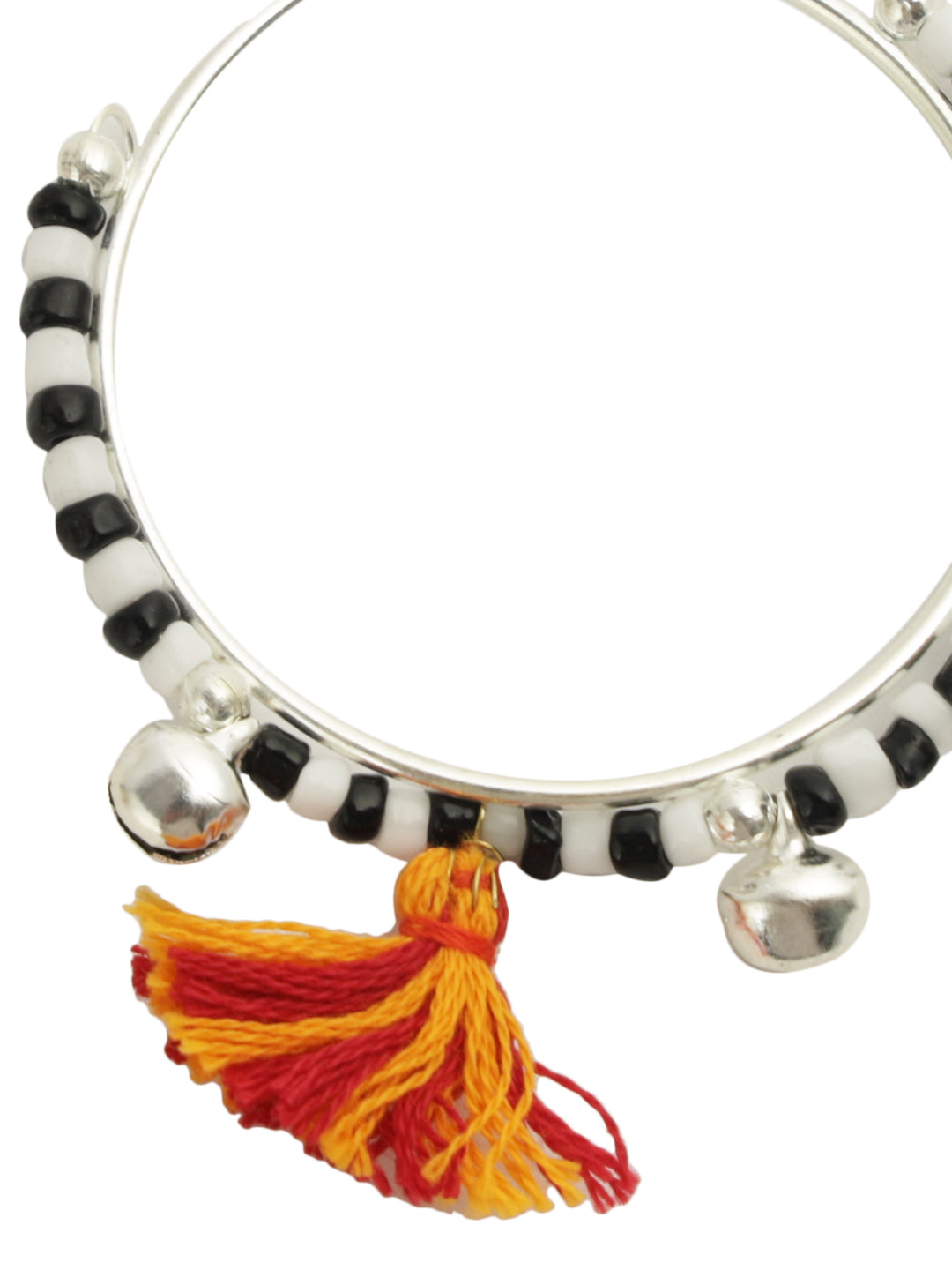 Black & White Beads Kada Bracelet Rakhi for New Born