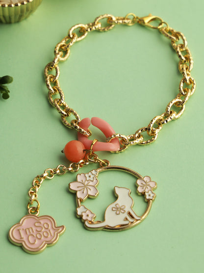 I'm so cool Enameled Charm Bracelet Rakhi