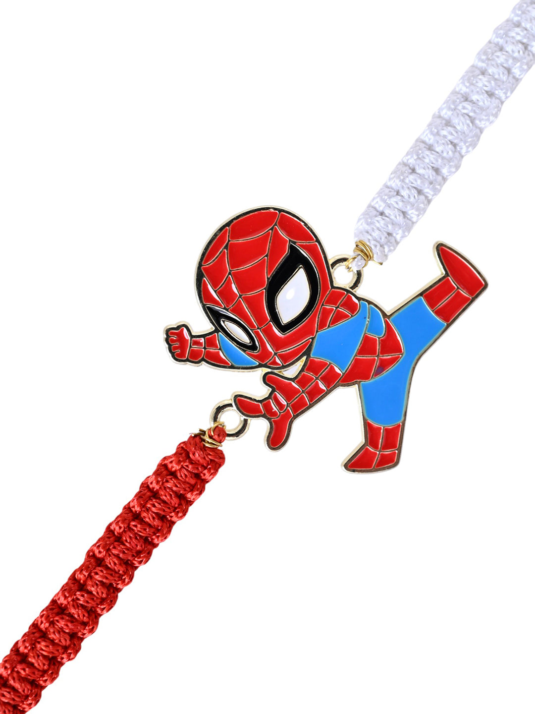 Spiderman Kids Rakhi with Red and White Adjustable Thread