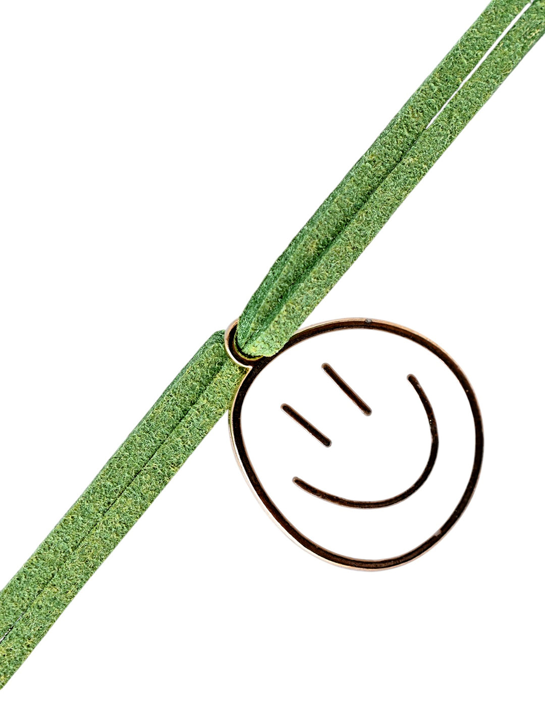 Smiley Face Rakhi for Kids with Green Thread