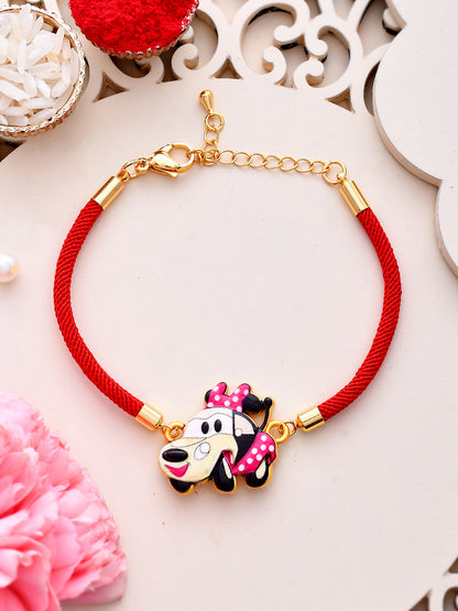 Minnie Car Kids Bracelet Rakhi