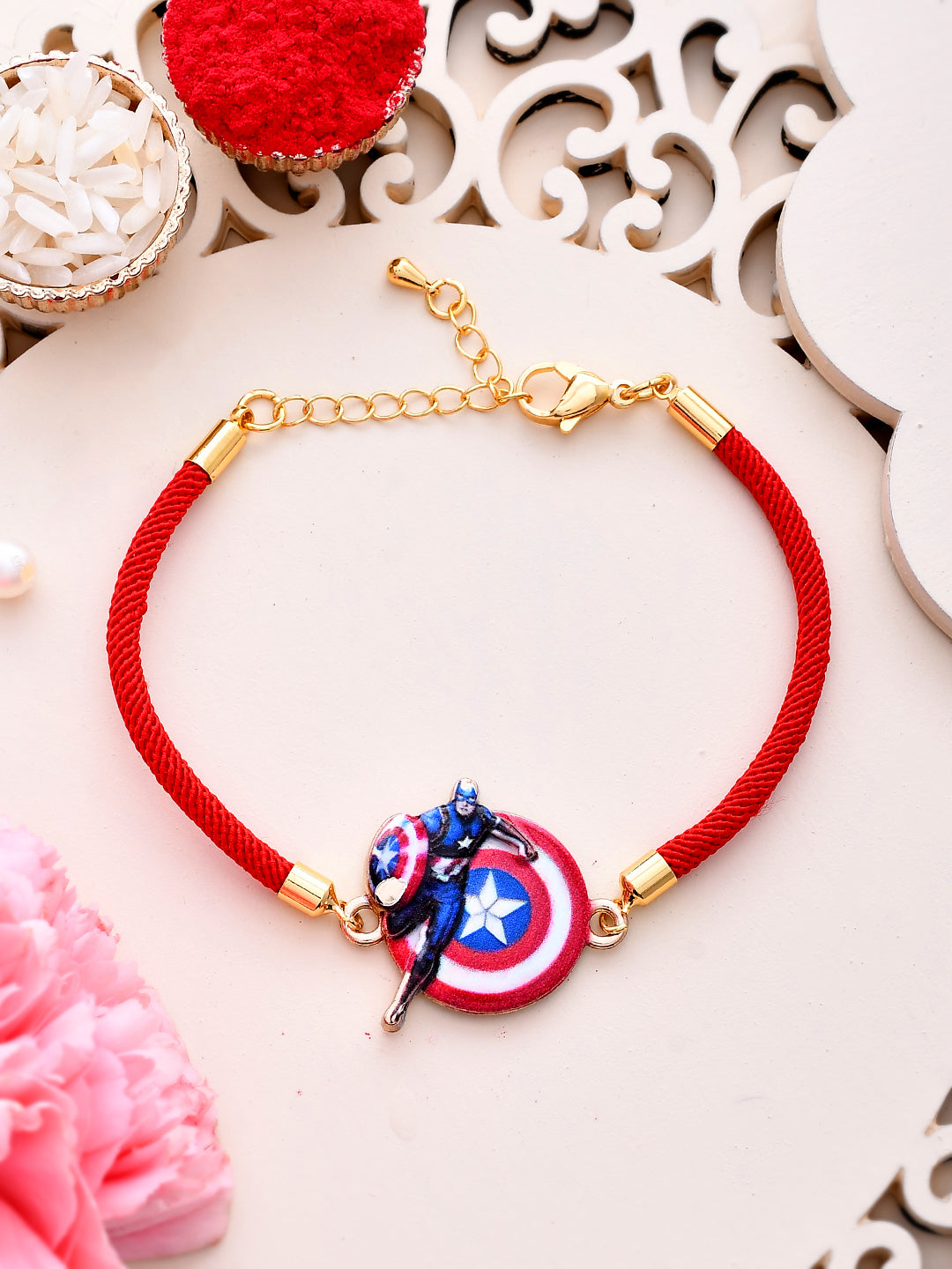 Captain America Superhero Kids Bracelet Rakhi