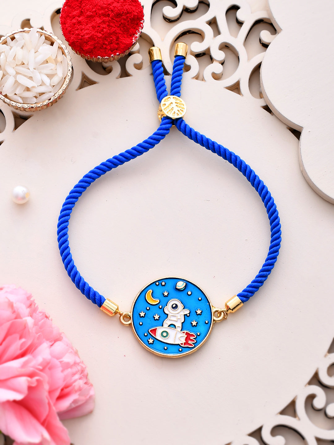 Astronaut Space Adventure Kids Bracelet Rakhi