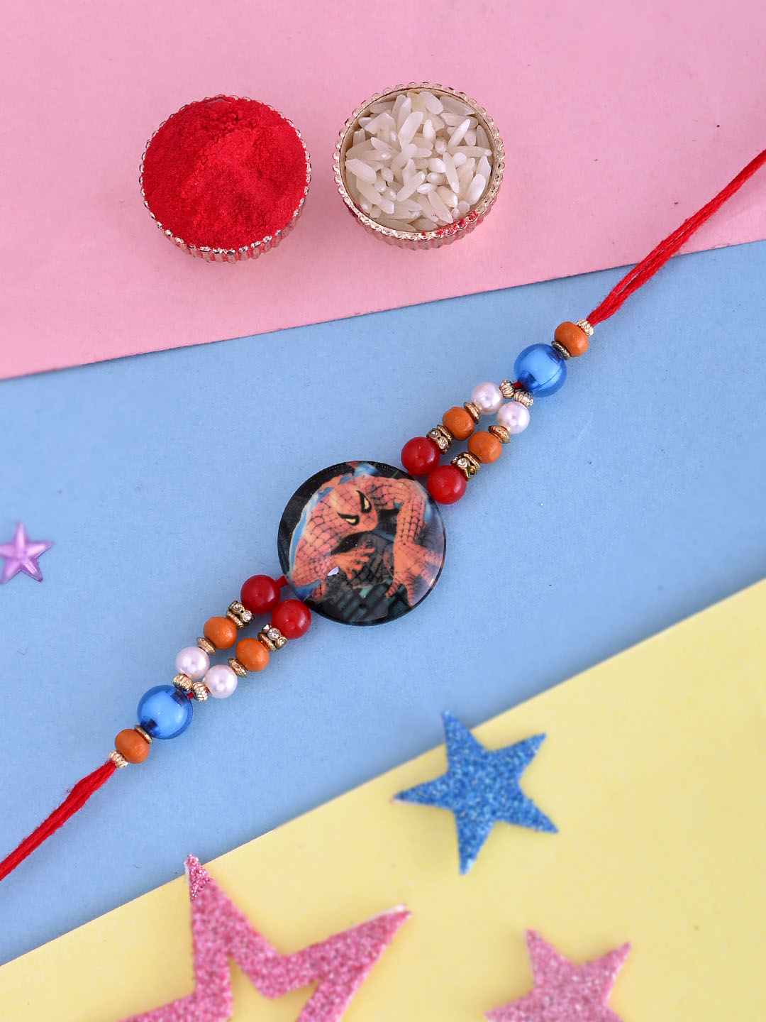 Spiderman Beaded Kids Rakhi