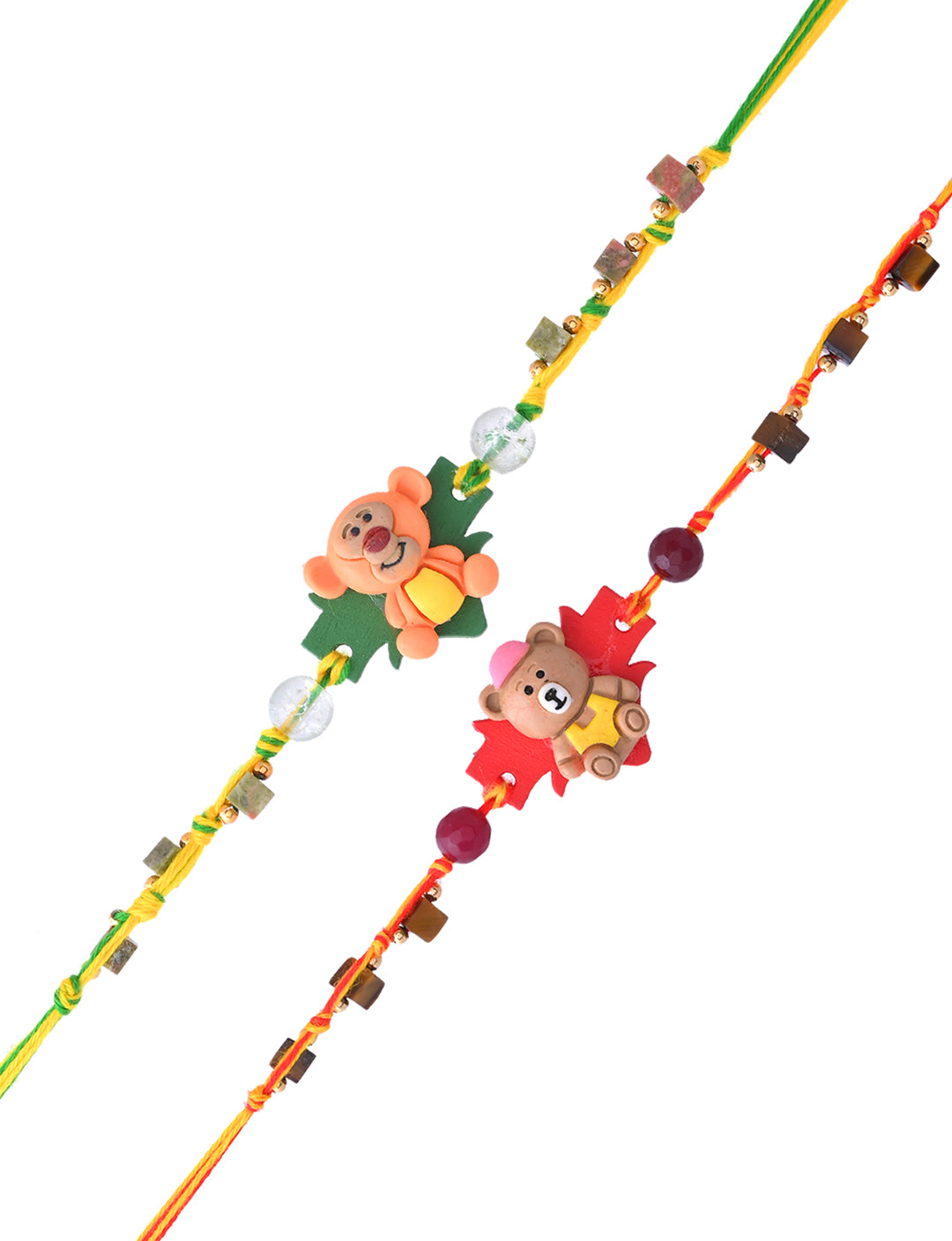 Set of 2 Animal-Themed Handmade Friendship Bracelets