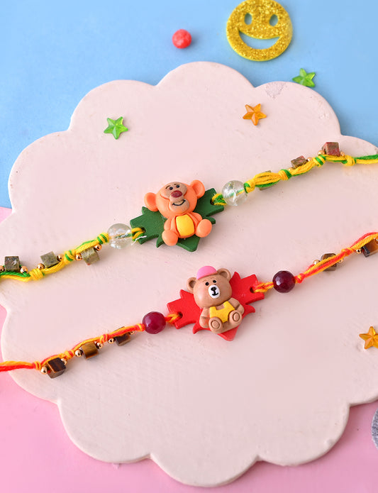 Set of 2 Animal-Themed Handmade Friendship Bracelets