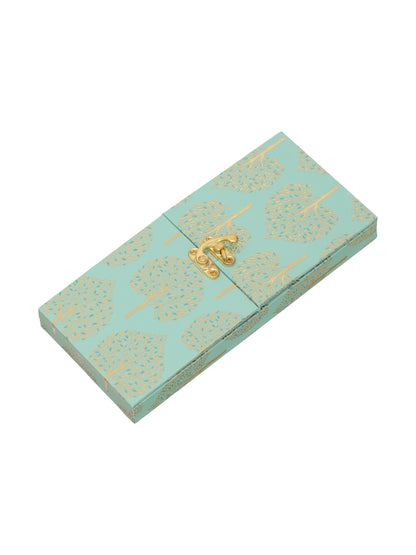 Green and Gold Bhaiya Bhabhi Rakhi with Sweet Box