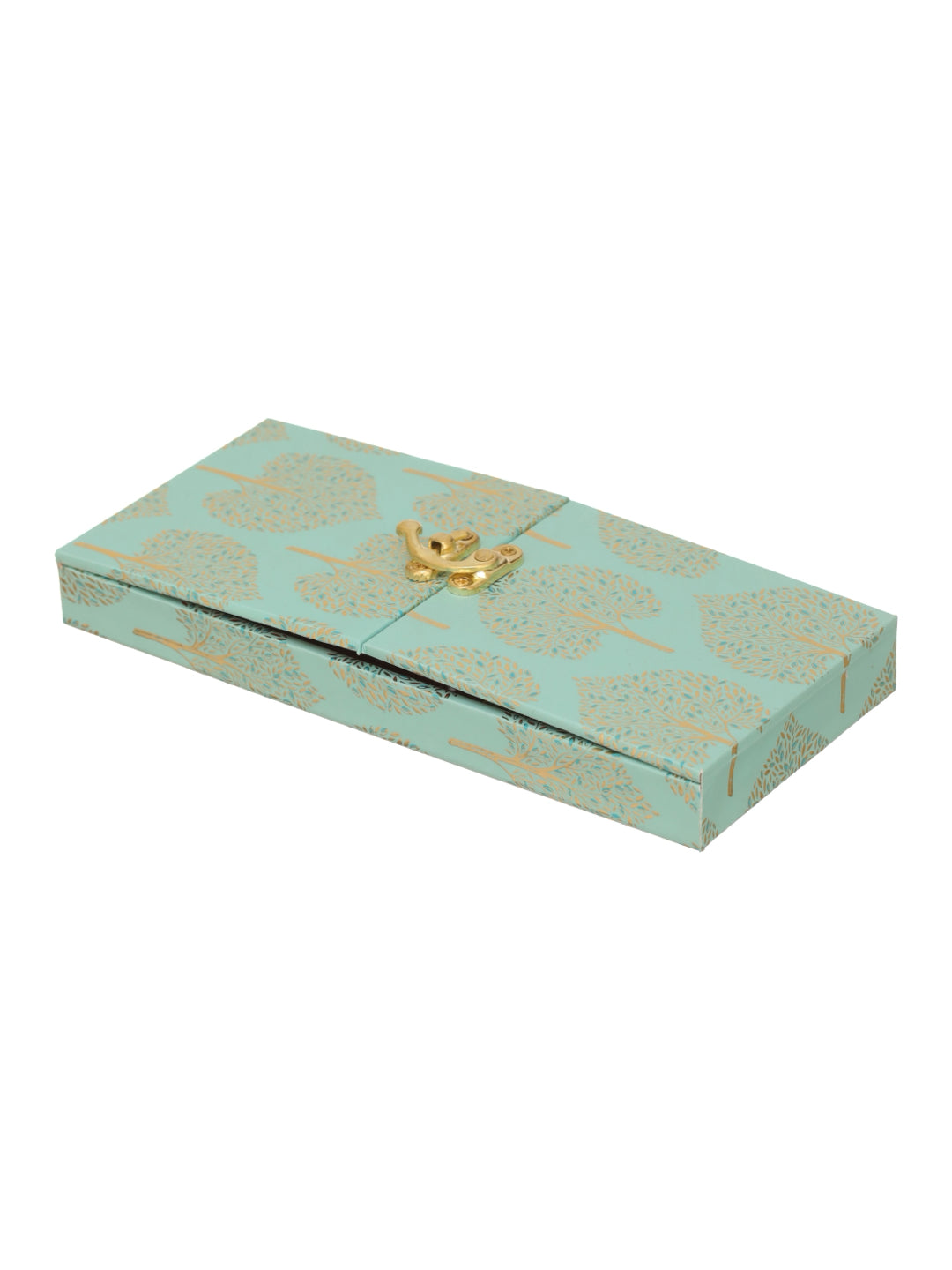 Green and Gold Bhaiya Bhabhi Rakhi with Sweet Box