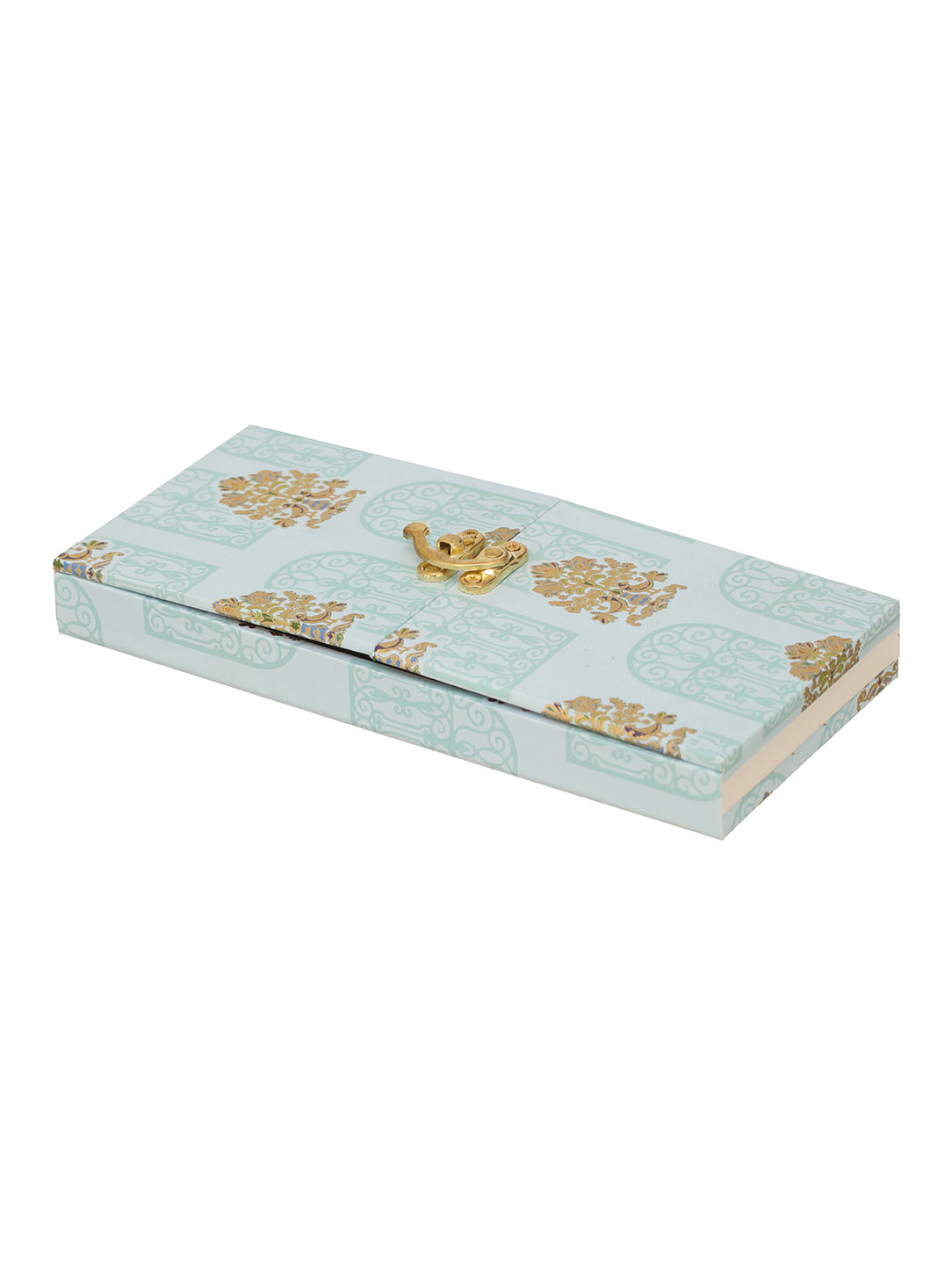 Blue and Gold Bhaiya Bhabhi Rakhi with Sweet Box
