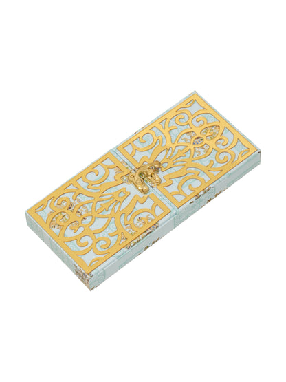 Purple Elegant Bhaiya Bhabhi Rakhi with Sweet Box