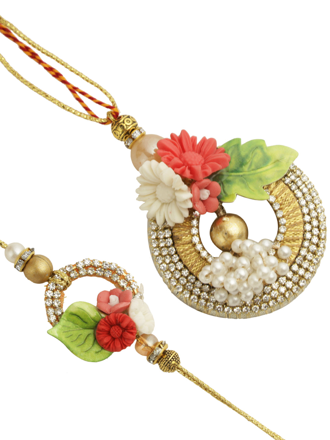 Petal and Pearl Bhaiya Bhabhi Rakhi Set