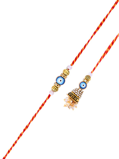 Evil Eye and Jhumki Bhaiya Bhabhi Rakhi Set