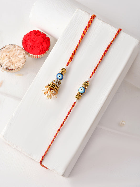 Evil Eye and Jhumki Bhaiya Bhabhi Rakhi Set