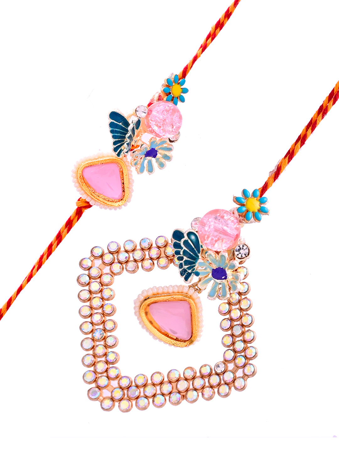 Elegant Bhaiya-Bhabhi Rakhi set