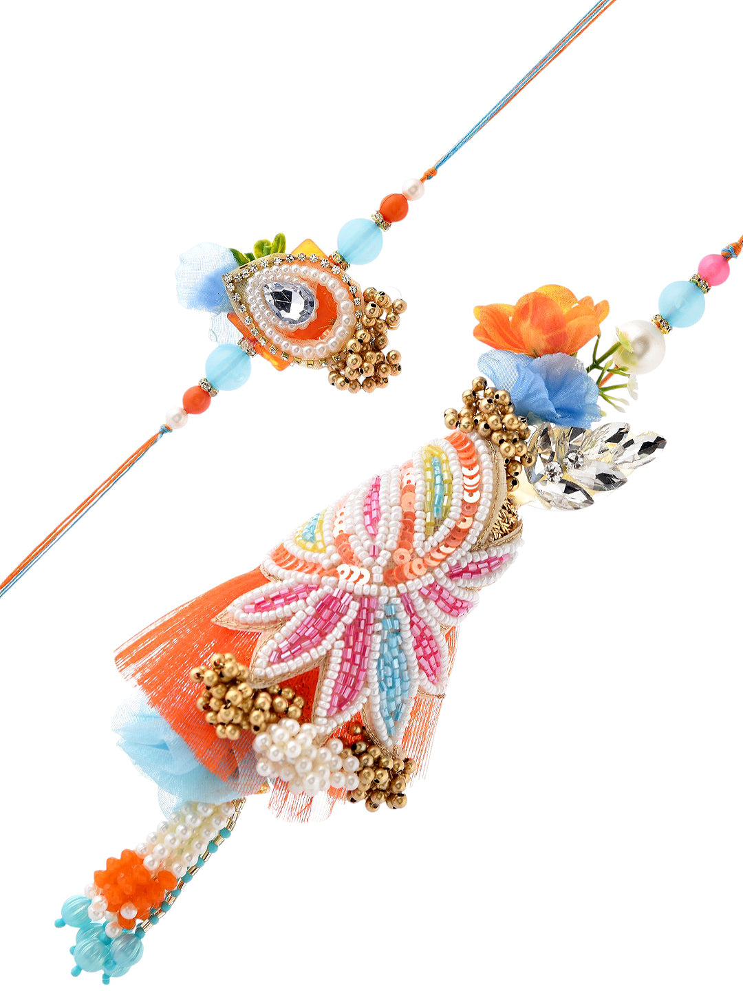 Colorful Tassel Bhaiya Bhabhi Rakhi