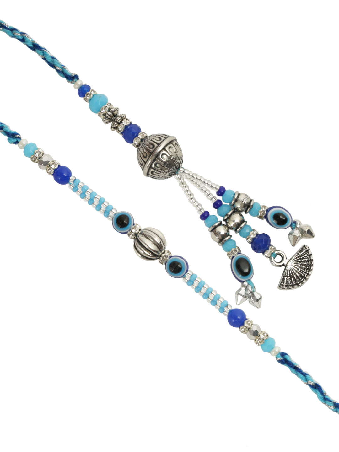 Blue Nazar Rakshak Bhaiya Bhabhi Rakhi Set