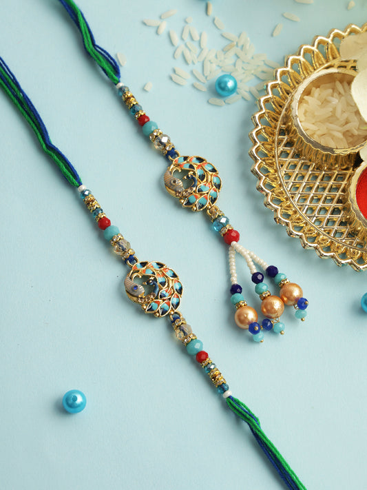 Peacock Delight Bhaiya Bhabhi Rakhi