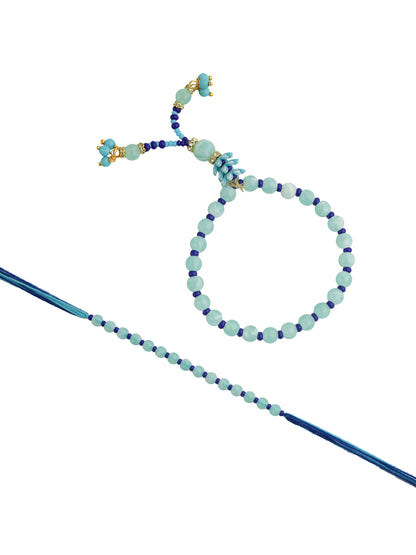 Aqua Beads Bhaiya Bhabhi Rakhi