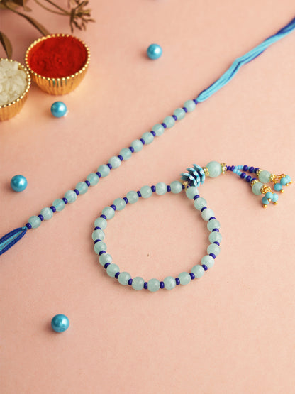 Aqua Beads Bhaiya Bhabhi Rakhi