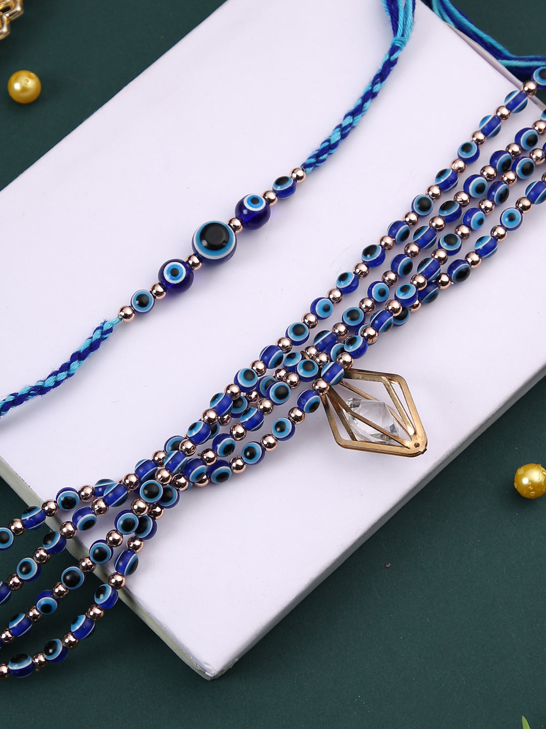 Blue Eye Evil Multilayered Bhaiya Bhabhi Rakhi