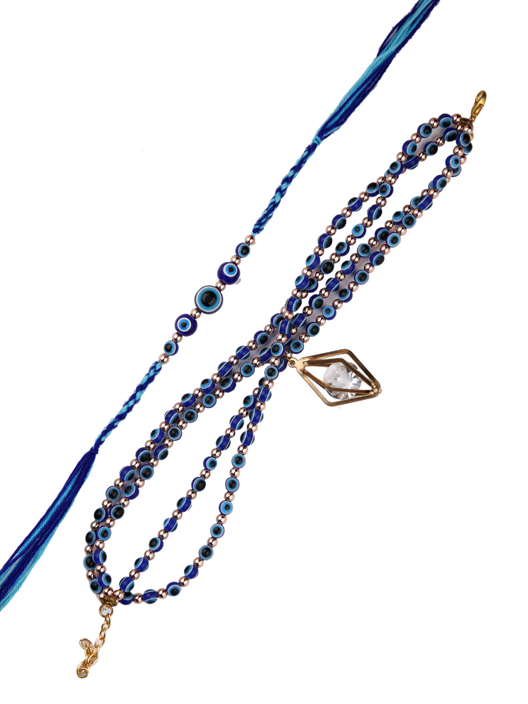 Blue Eye Evil Multilayered Bhaiya Bhabhi Rakhi