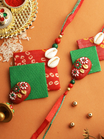Traditional Festive Bhaiya Bhabhi Rakhi Pair
