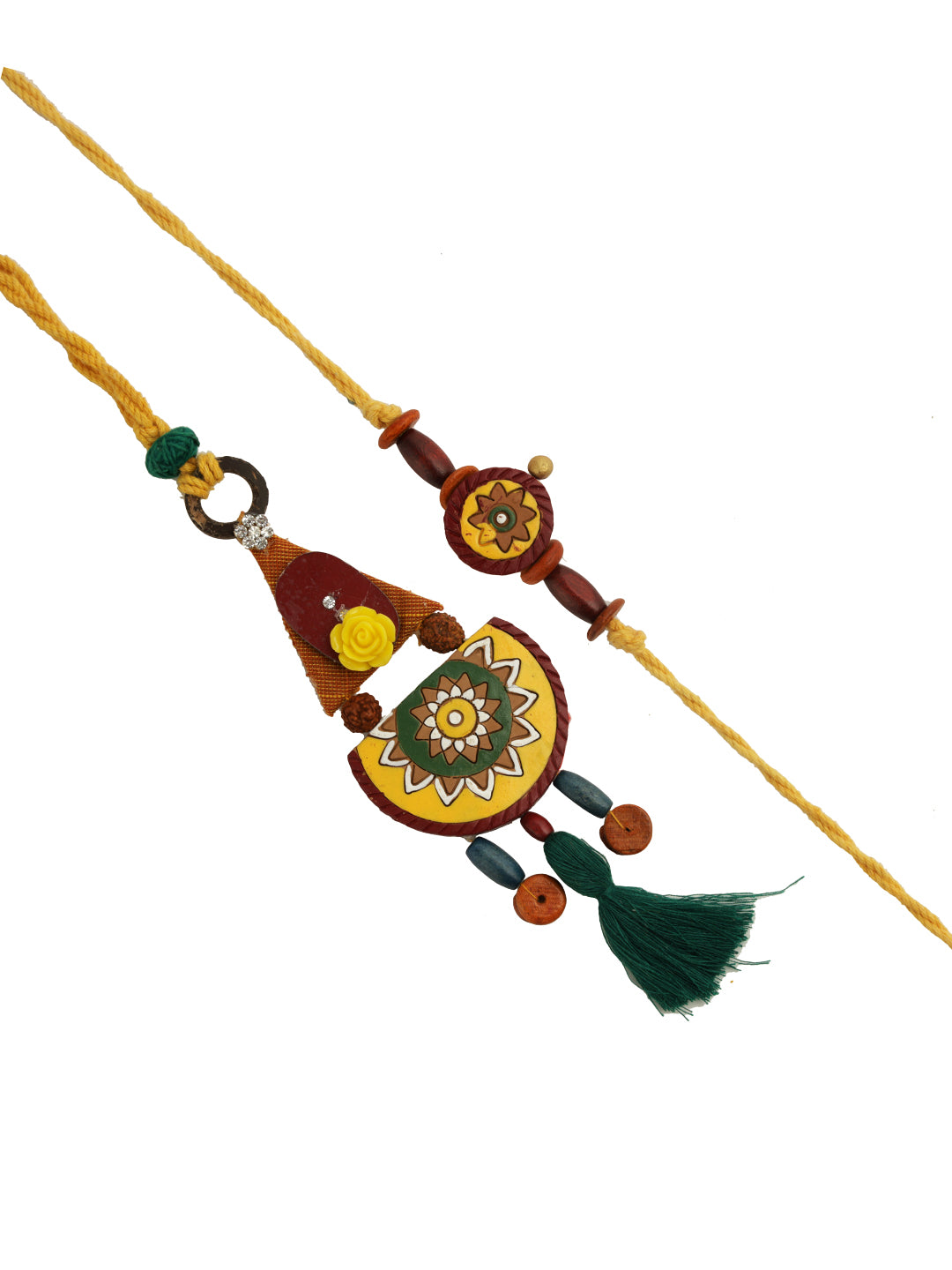 Traditional Artistry Bhaiya Bhabhi Rakhi Pair