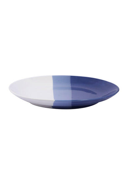 Blue & White Half n Half Shade Full Plate 2pc