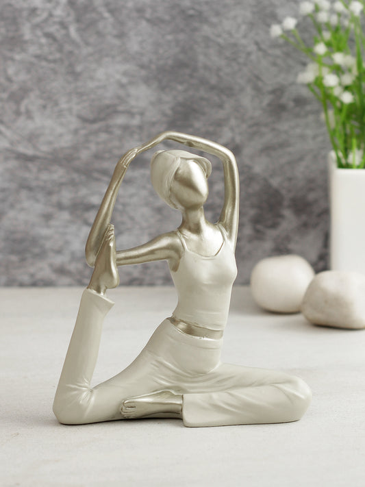 Healthy Yoga Pose Figurine in Raisin