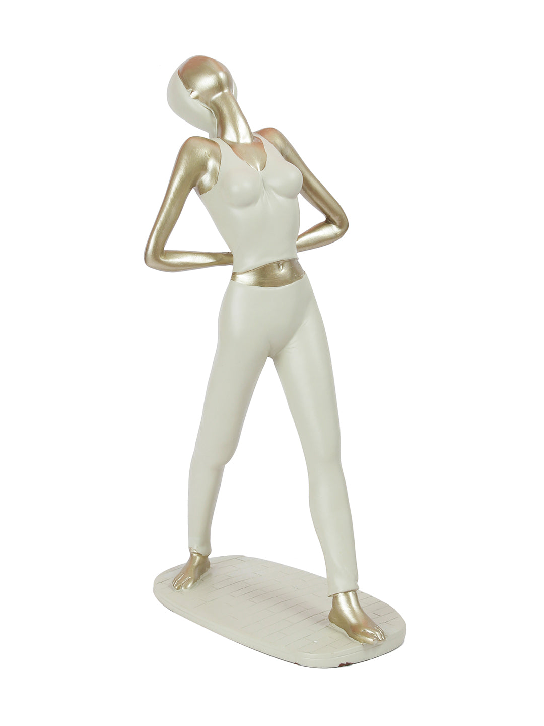 Healthy Yoga Pose Figurine in Raisin