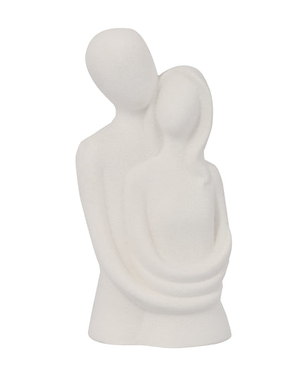 Ceramic Matte Eternal Love Statue in White