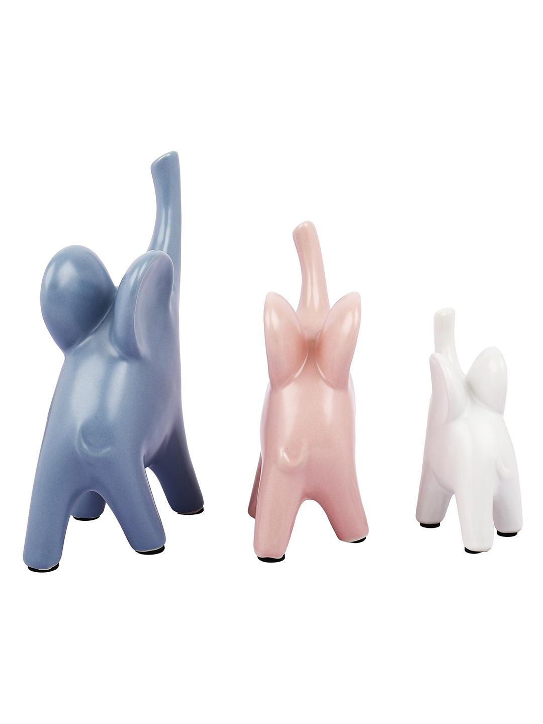 Set of 3 Tiny Elephant Showpieces