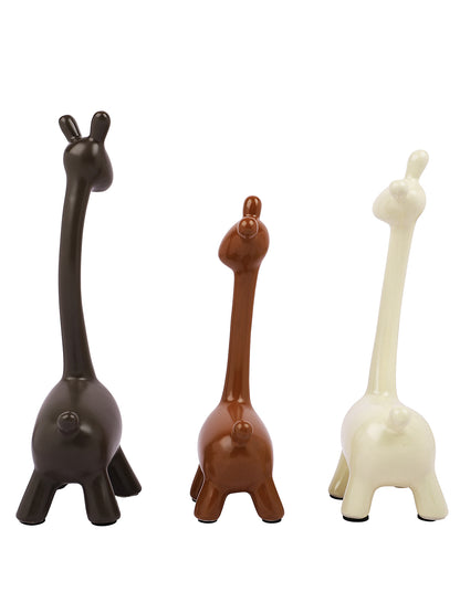 Set Of 3 Graceful Giraffe Showpieces
