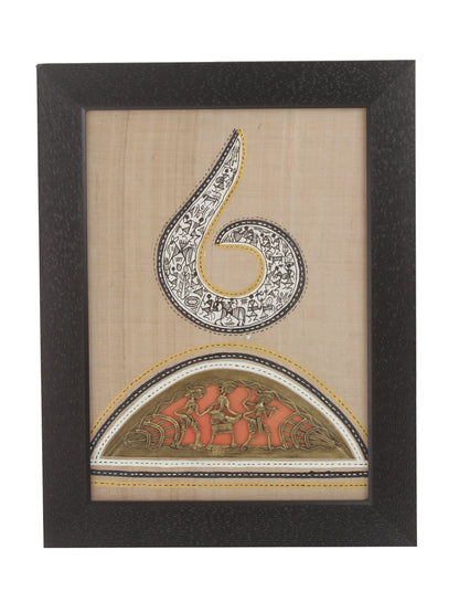 Handcrafted Wood Finish Worli Art Wall Hanging