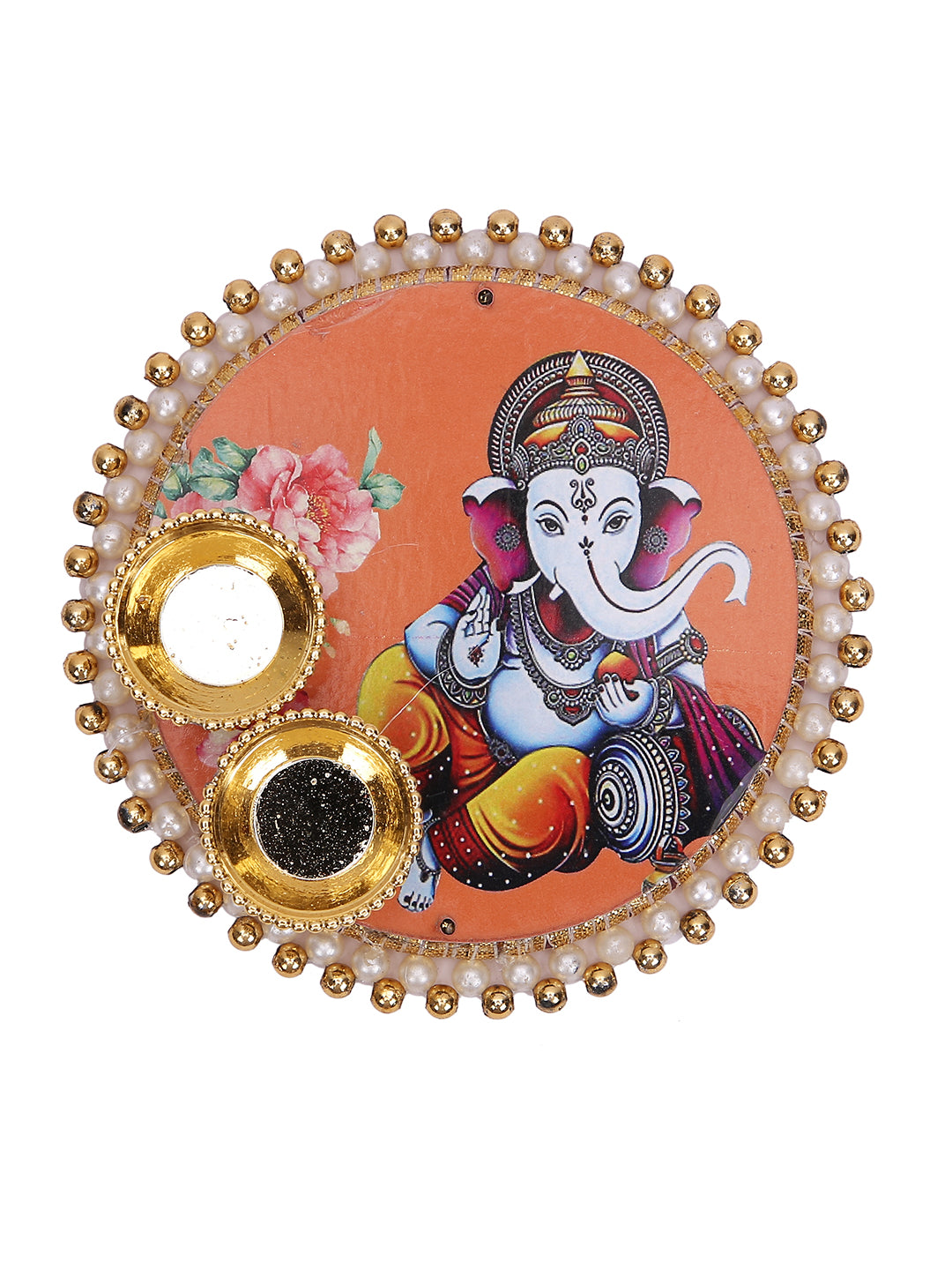Om Symbol Rakhi with Ganesh Thali
