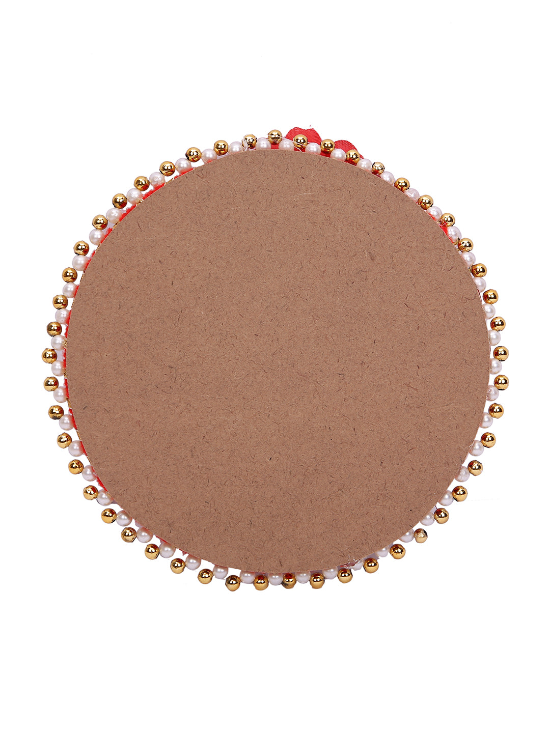 Evil eye and charm Rakhi with rustic floral thali