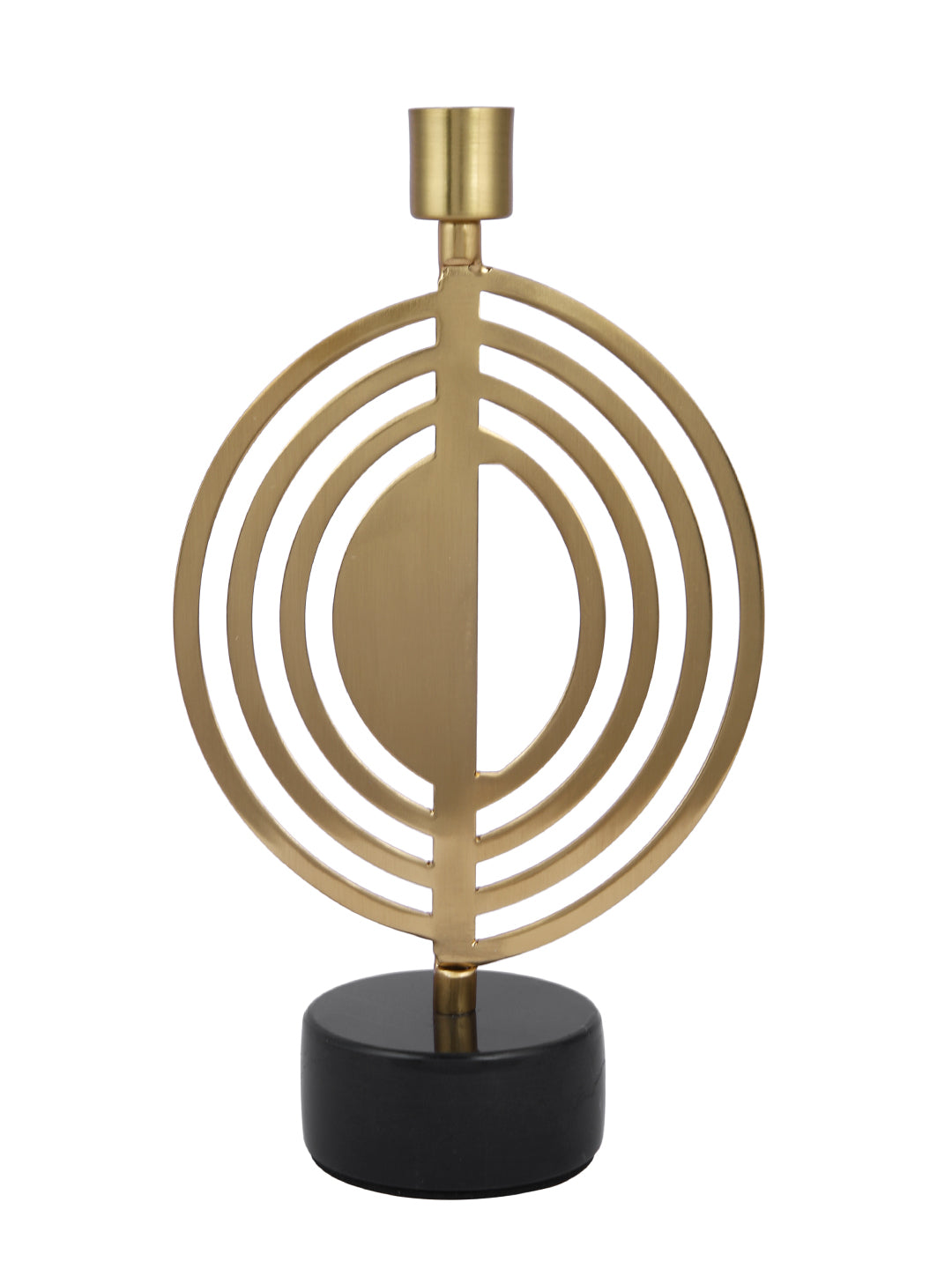 Golden Metal Spiral Candle Holder