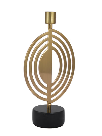 Golden Metal Spiral Candle Holder