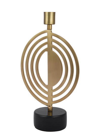 Golden Metal Spiral Candle Holder