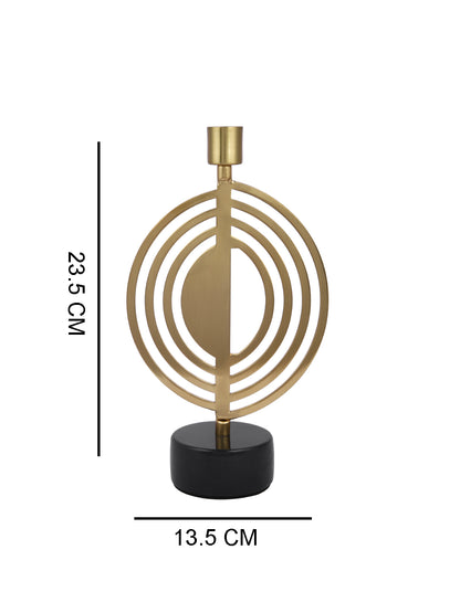 Golden Metal Spiral Candle Holder