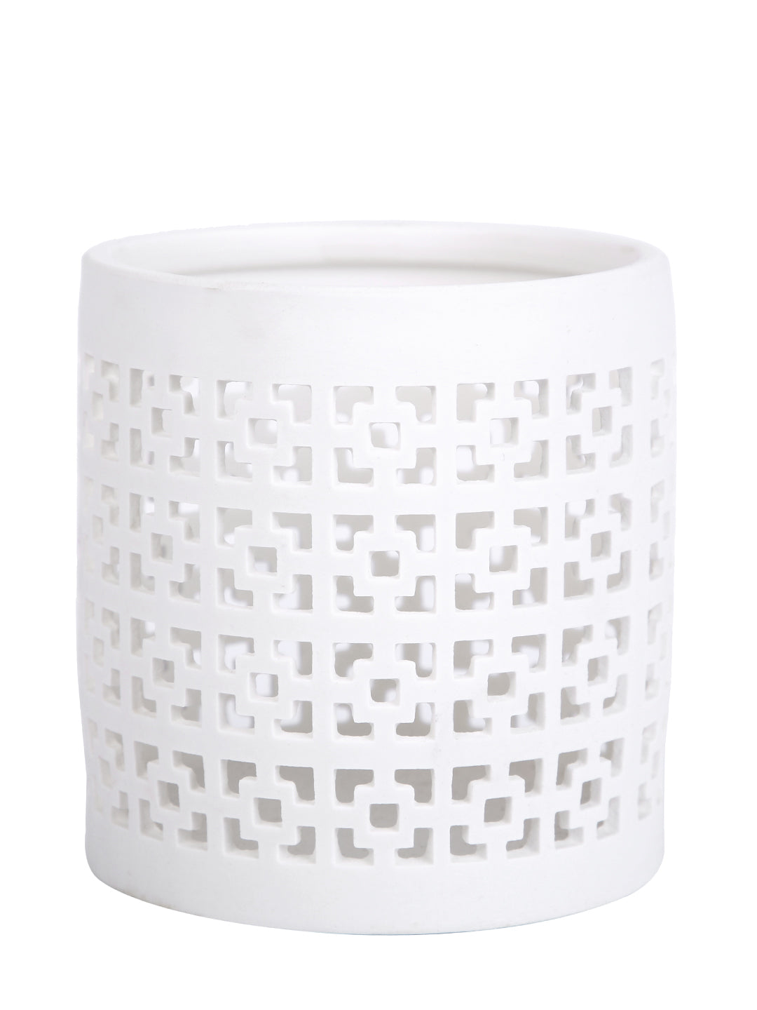 White Candle Holder