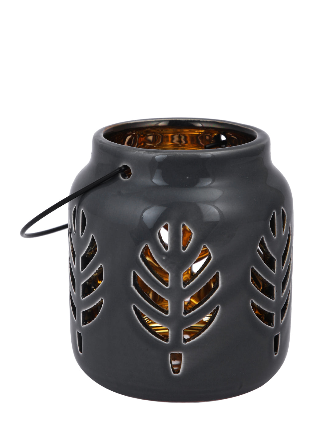 Black & White Ceramic Candle Holder