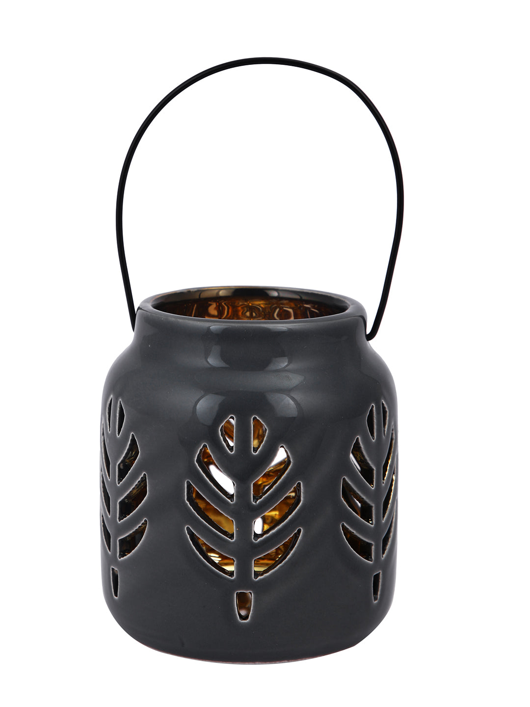 Black & White Ceramic Candle Holder