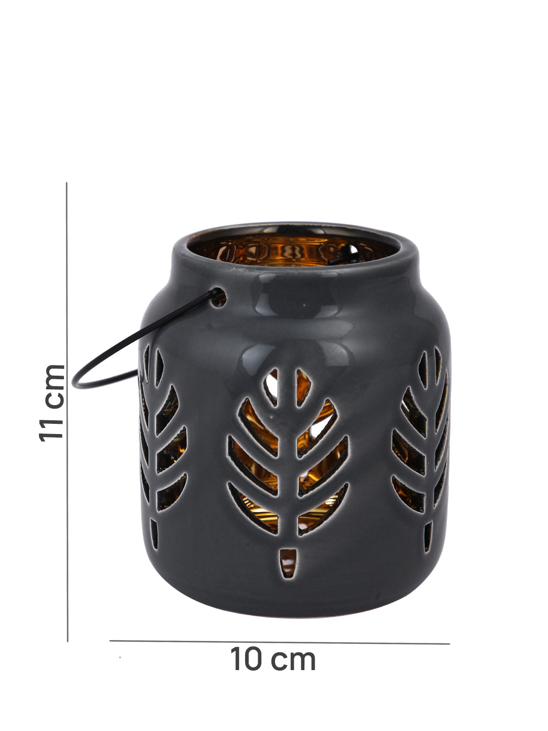 Black & White Ceramic Candle Holder