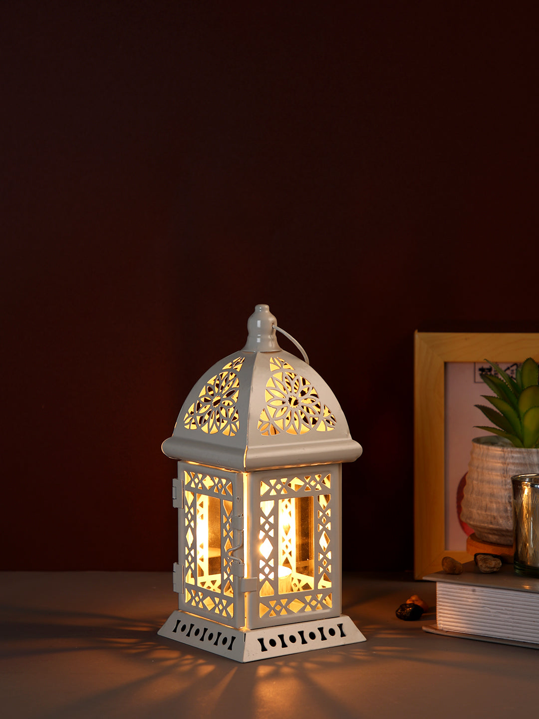 White Candle Holder