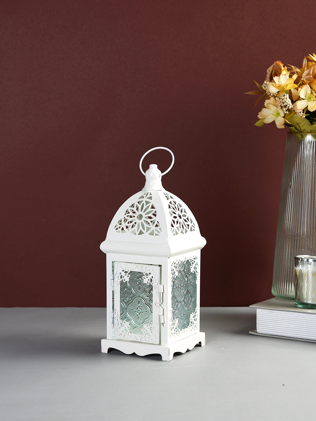 White Candle Holder